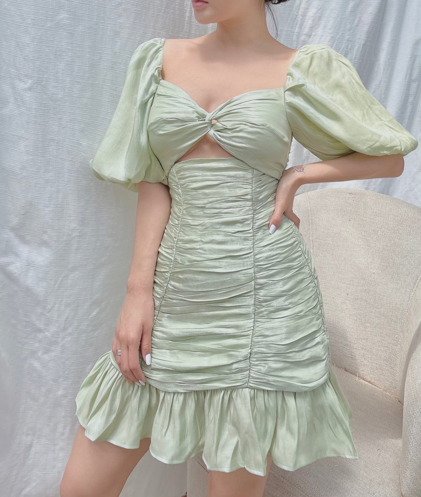 Elegant Organza Mini Dress